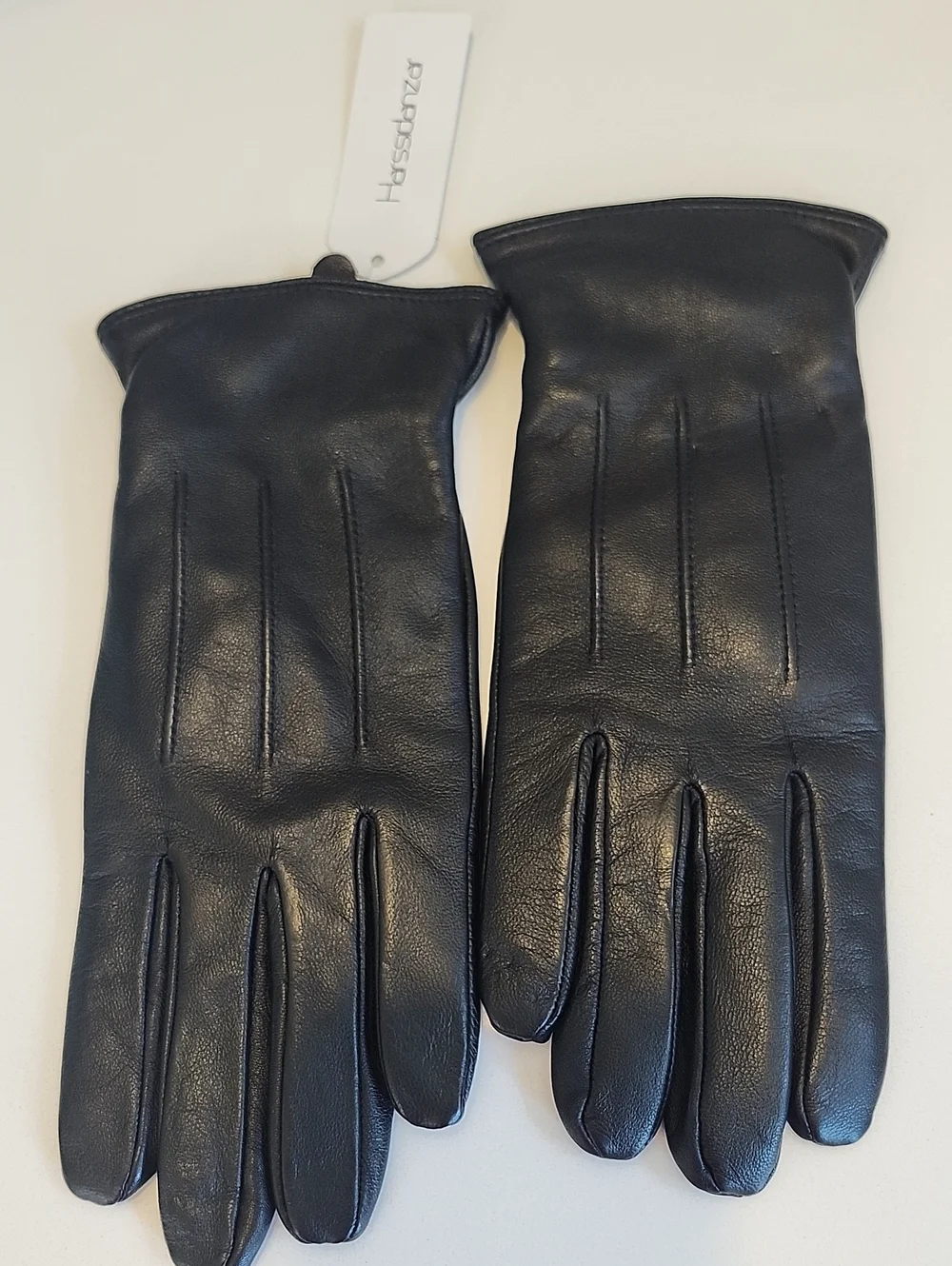 Women's Black Leather Gloves - H&M